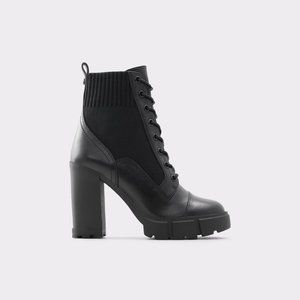 Aldo Rebel Combat ankle boot -Lug sole Black